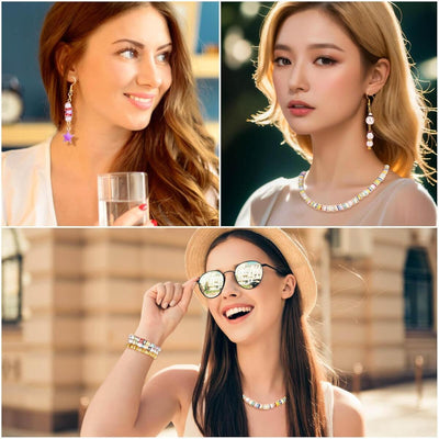 1Box 12Colors Rondelle Spacer Beads