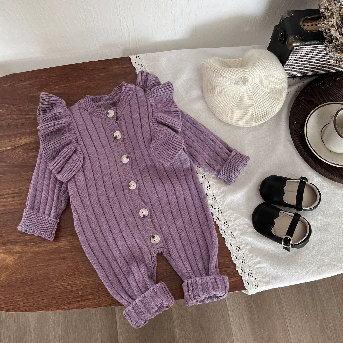 Fashion Personalized Knitted Baby Autumn Clothing Jumpsuit