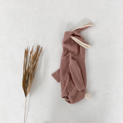 Cute Rabbit Bear Long-sleeved One-piece Ass Clothing Climbing Clothes