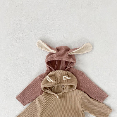 Cute Rabbit Bear Long-sleeved One-piece Ass Clothing Climbing Clothes