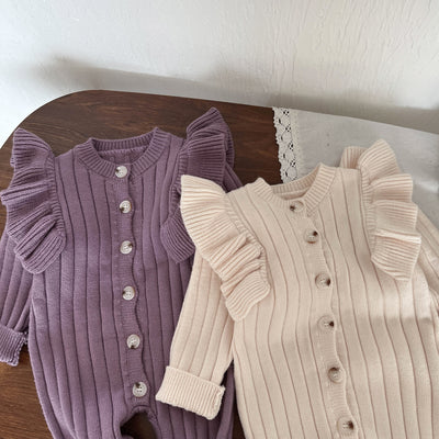 Fashion Personalized Knitted Baby Autumn Clothing Jumpsuit