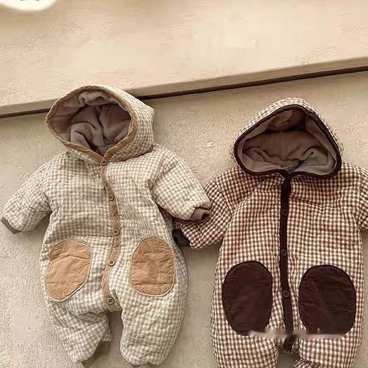 Baby Jumpsuit Cotton Padded Clothes Romper