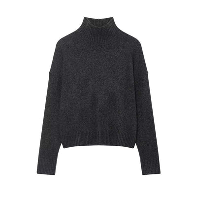 Temperamentally Soft Stand Collar Sweater