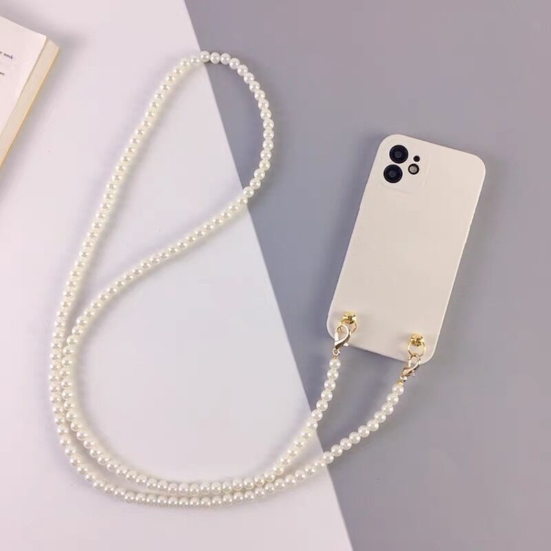 Crossbody Pearl Chain Phone Case I Protective Case