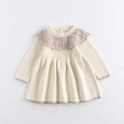 Baby Girl Autumn Clothing Dress Knitted