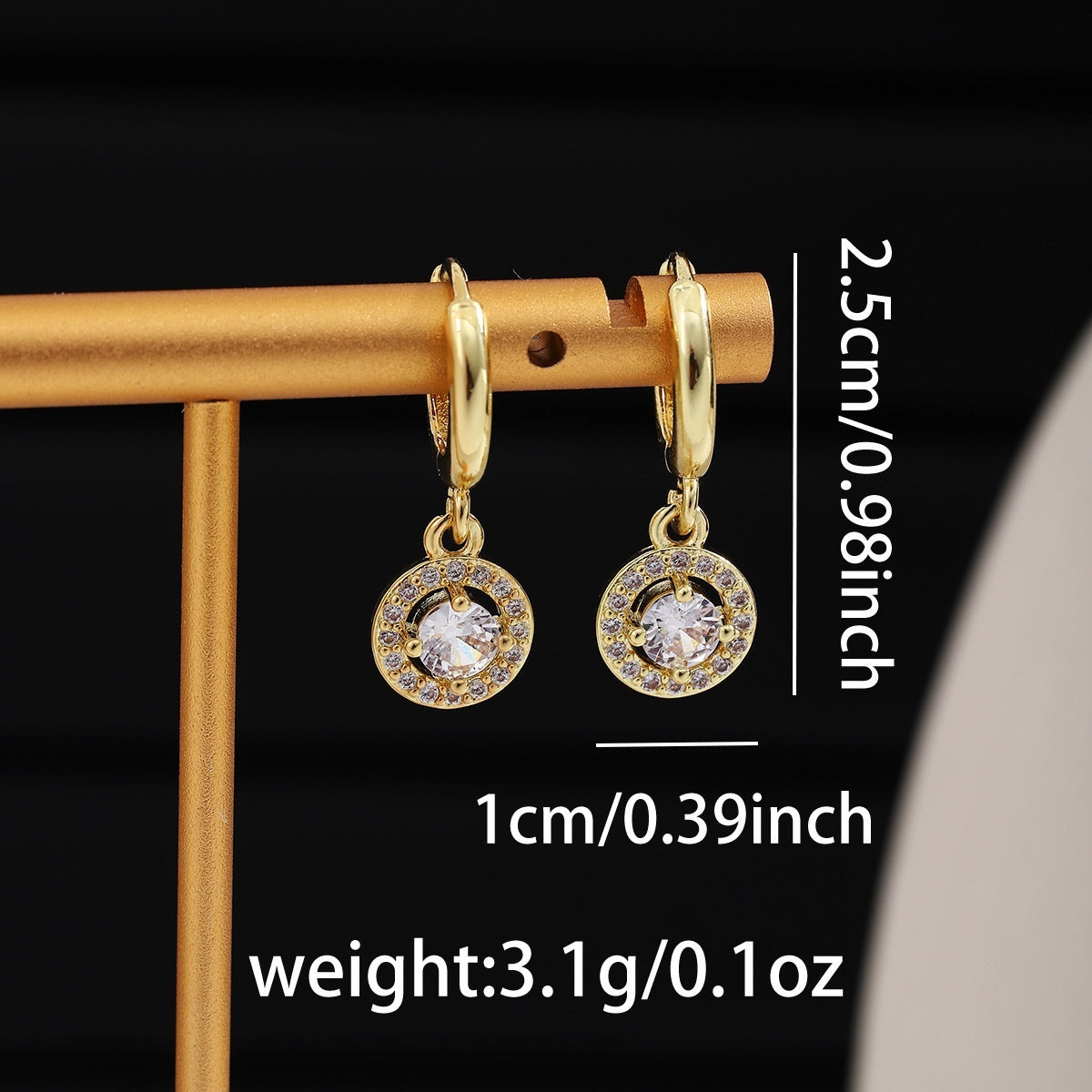 Euro-American Diamond Earrings
