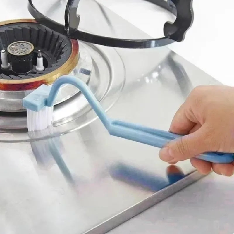 Curved Toilet Brush Gap Cleaning Tool Bathroom Accessory Long Handle Wall Mounted Toilet Soft Bristle Brush Plastic Durable