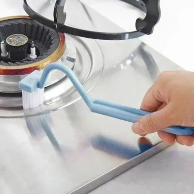 Curved Toilet Brush Gap Cleaning Tool Bathroom Accessory Long Handle Wall Mounted Toilet Soft Bristle Brush Plastic Durable