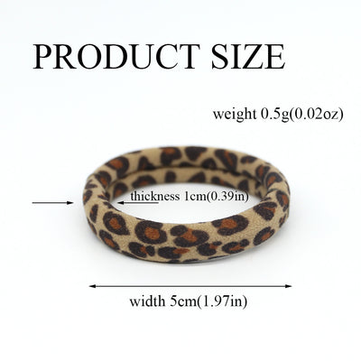 Leopard Towel Hair Ring