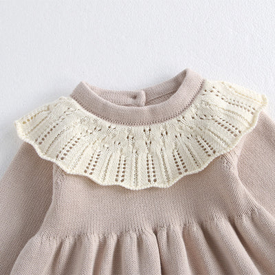 Baby Girl Autumn Clothing Dress Knitted