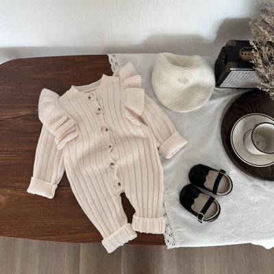 Fashion Personalized Knitted Baby Autumn Clothing Jumpsuit
