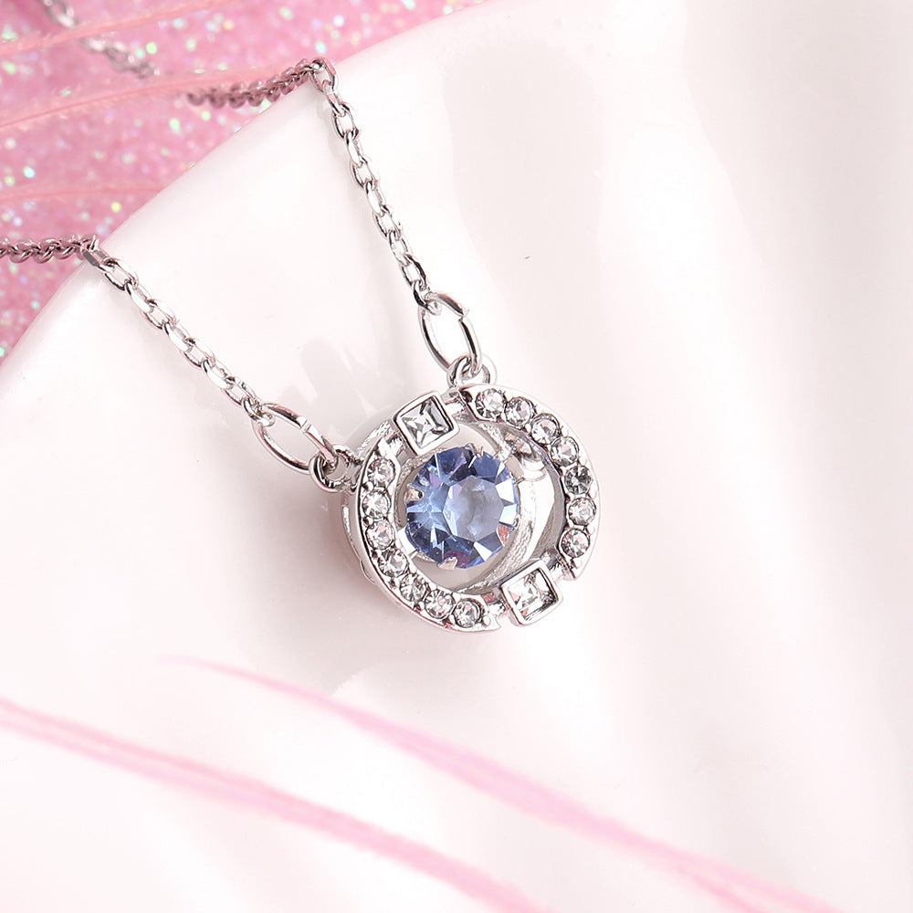 Colorful And Lively Crown Necklace Pendant For Women