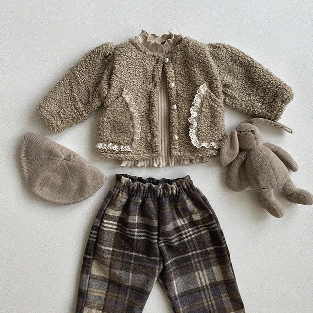 Plush Thickened Coat Children's Winter Warm Clothes