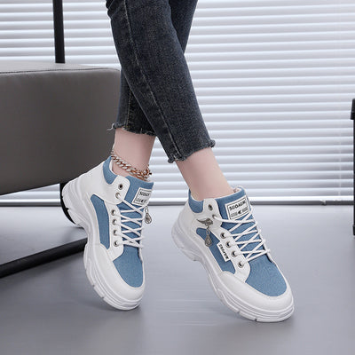 Spring And Autumn Platform Casual Skateboard Shoes Women