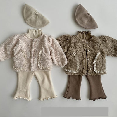 Plush Thickened Coat Children's Winter Warm Clothes