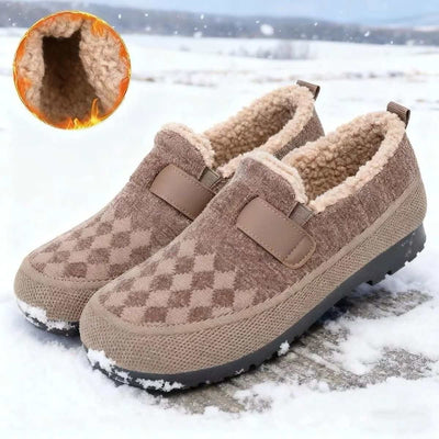 Winter Fleece-lined Old Beijing Cloth Shoes For Women