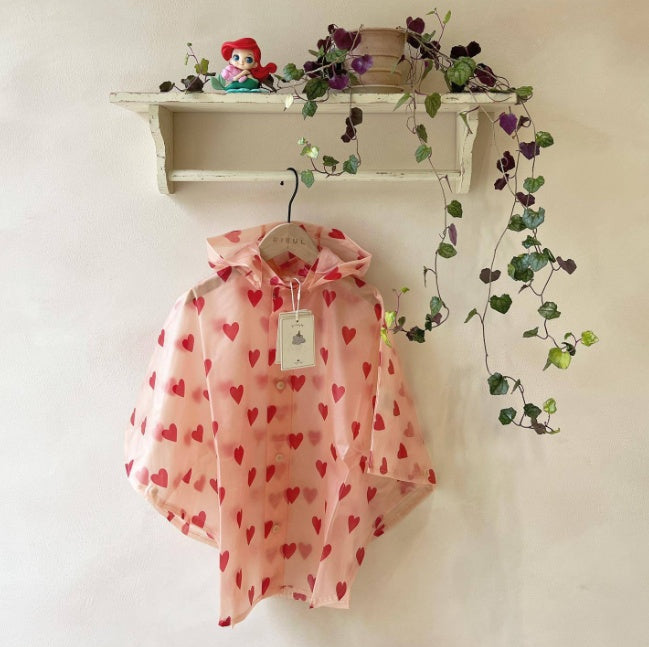 Raincoat Boy's Cape Poncho Girl Waterproof Clothing